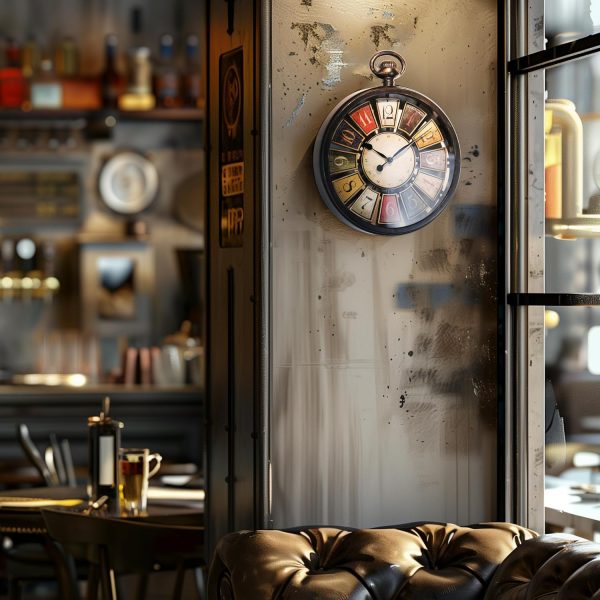 AYRELY® Vintage Round Wall Clock. Antique Retro Style. Battery Operated Silent Clock for Farmhouse, Rustic, Kitchen, and Living Room Decor(13" H x 10.6" W)-White - Image 10