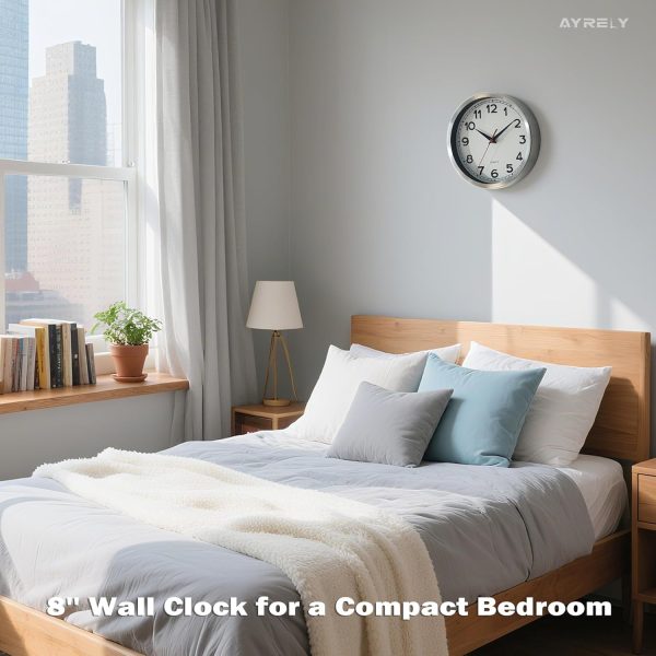 AYRELY® 12 Inch Silent Modern Wall Clocks Battery Operated, Wall Clock for Living Room Décor,Gold Metal Frame Clock Decorative for Bedroom,Kitchen,Office - Image 11